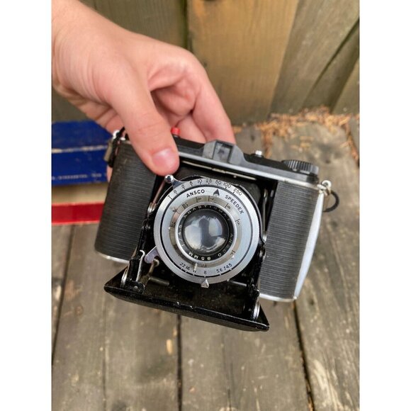 Vintage 1953 Ansco B2 Speedex 120 Film Camera 85mm F4.5 Lens Anastigmat WITH BOX - Picture 14 of 14